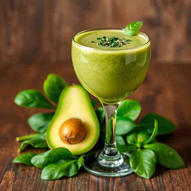 Grenadian Green Avocado Spinach Smoothie